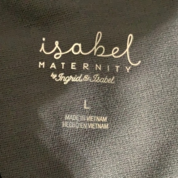 Isabel Maternity Crossover Panel Ponte Pants - Black Plaid - Picture 9 of 16